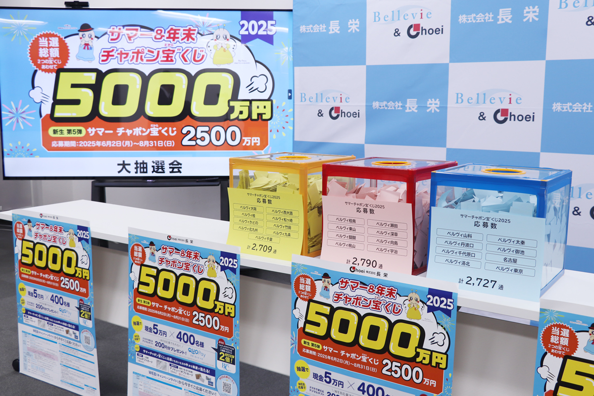 サマーチャポン宝゛くじ2025】抽選会＆当選引換え会が終了しました